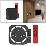 Maxbell Plastic Remote Control Cover Mount Holder for Apple TV6  Black Red