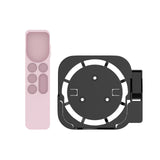 Maxbell Plastic Remote Control Cover Mount Holder for Apple TV6  Black Pink