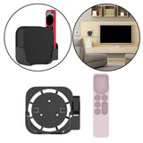 Maxbell Plastic Remote Control Cover Mount Holder for Apple TV6  Black Pink