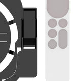 Maxbell Plastic Remote Control Cover Mount Holder for Apple TV6  Black White