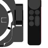Maxbell Plastic Remote Control Cover Mount Holder for Apple TV6  Black Black