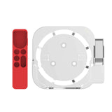 Maxbell Plastic Remote Control Cover Mount Holder for Apple TV6  White Red