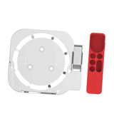 Maxbell Plastic Remote Control Cover Mount Holder for Apple TV6  White Red