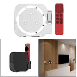 Maxbell Plastic Remote Control Cover Mount Holder for Apple TV6  White Red