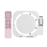 Maxbell Plastic Remote Control Cover Mount Holder for Apple TV6  White Pink