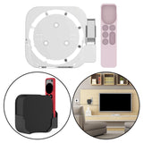 Maxbell Plastic Remote Control Cover Mount Holder for Apple TV6  White Pink
