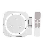 Maxbell Plastic Remote Control Cover Mount Holder for Apple TV6  White White