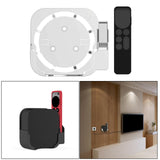 Maxbell Plastic Remote Control Cover Mount Holder for Apple TV6  White Black
