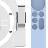 Maxbell Plastic Remote Control Cover Mount Holder for Apple TV6  White Blue