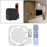 Maxbell Plastic Remote Control Cover Mount Holder for Apple TV6  White Blue