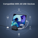 Maxbell 4-Port USB Charging Station Docking Stand Charger for Phones Tablets Black