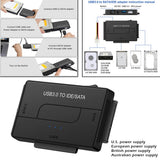 Maxbell 3-In-1 SATA/IDE to USB 3.0 Adapter Kit Fits for 2.5"/3.5" Inch IDE and SATA