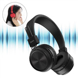 Maxbell W25 Wireless Bluetooth5.0 Headphones Deep Bass Sound Over Ear Headsets Black