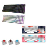 Maxbell 2.4Ghz 100-Key Gaming Keyboard Wireless/Wired RGB for Laptop Black Blue