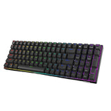 Maxbell 2.4Ghz 100-Key Gaming Keyboard Wireless/Wired RGB for Laptop Black Blue
