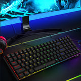 Maxbell 2.4Ghz 100-Key Gaming Keyboard Wireless/Wired RGB for Laptop Black Blue