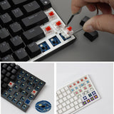 Maxbell 2.4Ghz 68-Key Gaming Keyboard Wireless RGB for Computers Black  Brown Switch