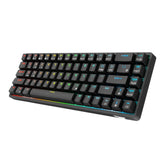 Maxbell 2.4Ghz 68-Key Gaming Keyboard Wireless RGB for Computers Black  Brown Switch