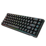Maxbell 2.4Ghz 68-Key Gaming Keyboard Wireless RGB for Computers Black  Brown Switch