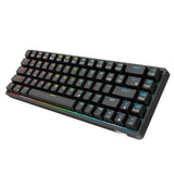 Maxbell 2.4Ghz 68-Key Gaming Keyboard Wireless RGB for Computers Black  Brown Switch