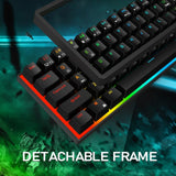 Maxbell 2.4Ghz 68-Key Gaming Keyboard Wireless RGB for Computers Black  Brown Switch