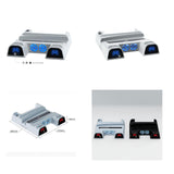 Maxbell Vertical Stand+Cooling Fan+Charging Station +Game Storage for PS5 White