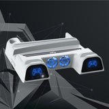 Maxbell Vertical Stand+Cooling Fan+Charging Station +Game Storage for PS5 White