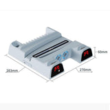 Maxbell Vertical Stand+Cooling Fan+Charging Station +Game Storage for PS5 Black