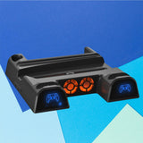 Maxbell Vertical Stand+Cooling Fan+Charging Station +Game Storage for PS5 Black