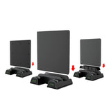 Maxbell Vertical Stand+Cooling Fan+Controller Charging Station +Game Storage for PS4