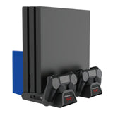 Maxbell Vertical Stand+Cooling Fan+Controller Charging Station +Game Storage for PS4