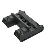 Maxbell Vertical Stand+Cooling Fan+Controller Charging Station +Game Storage for PS4