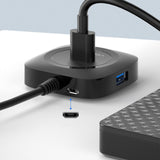 Maxbell 4 Ports USB Hub Connectors Expansion for Laptop USB3.0 black 1m