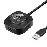 Maxbell 4 Ports USB Hub Connectors Expansion for Laptop USB3.0 black 1m