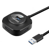 Maxbell 4 Ports USB Hub Connectors Expansion for Laptop USB3.0 black 1m