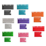 Maxbell PBT Keycaps Anti-Grease Mini for 61 64 68 71 82 84 Layout Keyboard Black