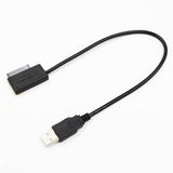 Maxbell USB 2.0 to 7+6 13pin Sata Adapter Cable External Converter Hard Drive