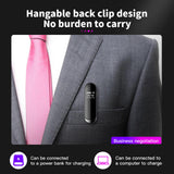 Maxbell Mini Back Clip Voice Recorder 1080P 300mAh for Meeting Indoor Outdoor 64GB