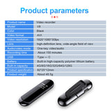 Maxbell Mini Back Clip Voice Recorder 1080P 300mAh for Meeting Indoor Outdoor 64GB