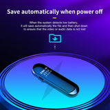 Maxbell Mini Back Clip Voice Recorder 1080P 300mAh for Meeting Indoor Outdoor 8GB