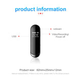 Maxbell Mini Back Clip Voice Recorder 1080P 300mAh for Meeting Indoor Outdoor 8GB