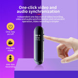 Maxbell Mini Back Clip Voice Recorder 1080P 300mAh for Meeting Indoor Outdoor 8GB