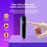Maxbell Mini Back Clip Voice Recorder 1080P 300mAh for Meeting Indoor Outdoor 32GB