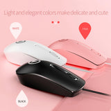 Maxbell Wired Optical Mice Aggravated 3 Button Precision Laptop for Office white