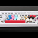 Maxbell 10x 1U Transparent Keycaps Thick PBT for Cherry MX Switches Game Lovers Light Gray