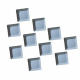 Maxbell 10x 1U Transparent Keycaps Thick PBT for Cherry MX Switches Game Lovers Light Gray