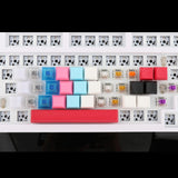 Maxbell 10x 1U Transparent Keycaps Thick PBT for Cherry MX Switches Game Lovers Light Gray
