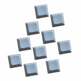 Maxbell 10x 1U Transparent Keycaps Thick PBT for Cherry MX Switches Game Lovers Light Gray