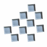 Maxbell 10x 1U Transparent Keycaps Thick PBT for Cherry MX Switches Game Lovers Light Gray