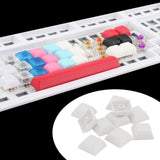 Maxbell 10x 1U Transparent Keycaps Thick PBT for Cherry MX Switches Game Lovers Light Gray
